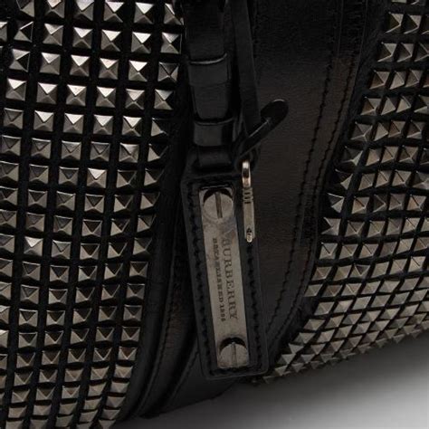 burberry belt pouch|Burberry studded leather knight bag.